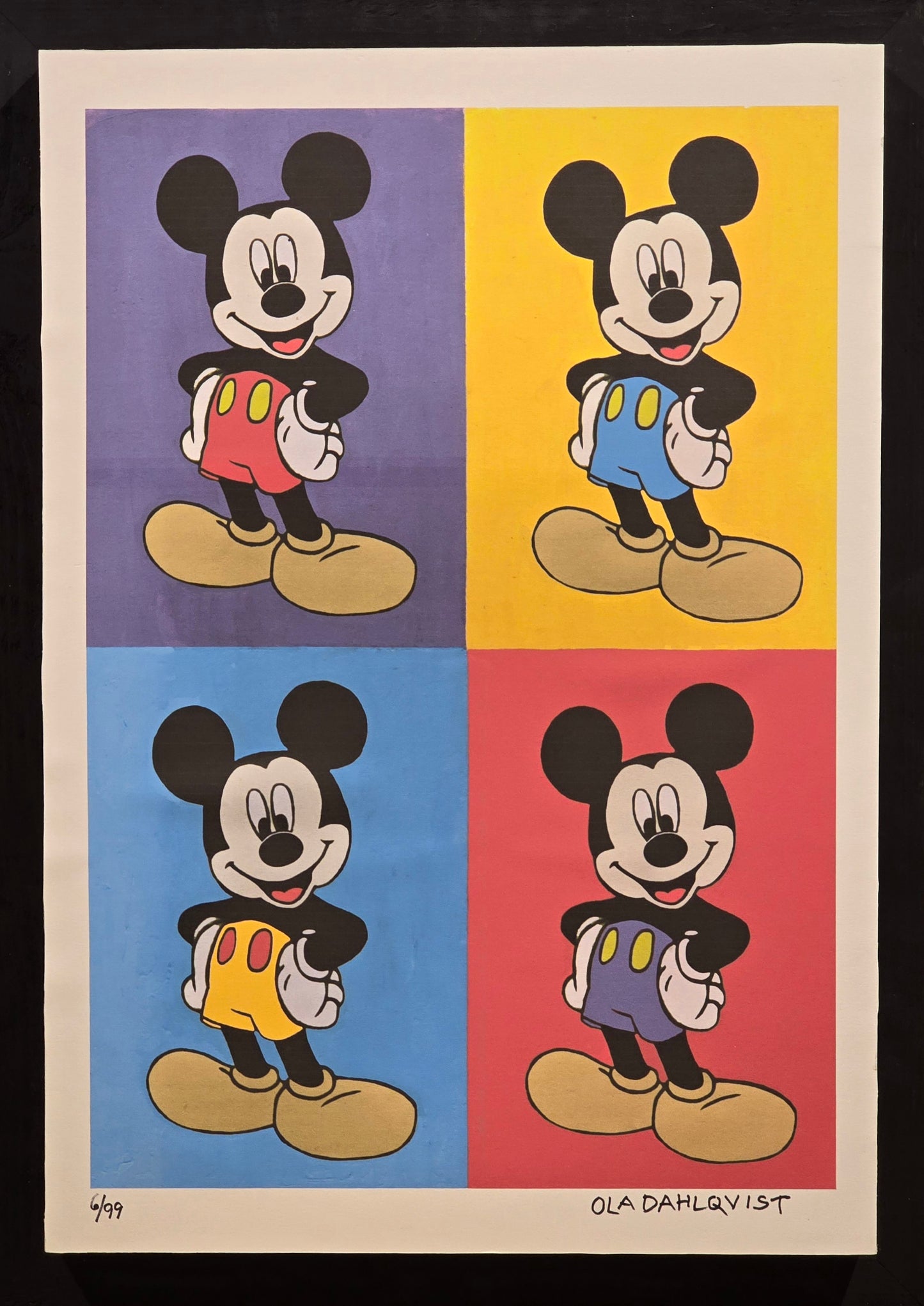 Ola Dahlqvist, Print, 4 Mickey, 41 x 58 cm