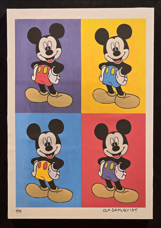 Ola Dahlqvist, Print, 4 Mickey, 41 x 58 cm