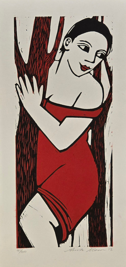 Anita Klein, print, In the woods, 17 x 40 cm