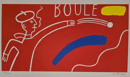 Jonas Fredén, lito, Boule, 42 x 22 cm