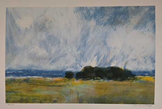 Anders Hugo, lito, Landskap, 50 x 32 cm