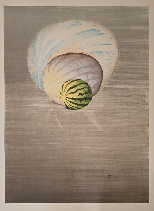 Bertil Berg, lito, Melons, 69 x 96 cm