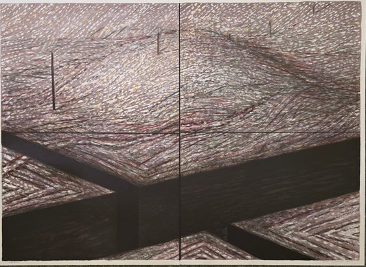 Sten Dunér, lito, Diptyk, 110 x 80cm