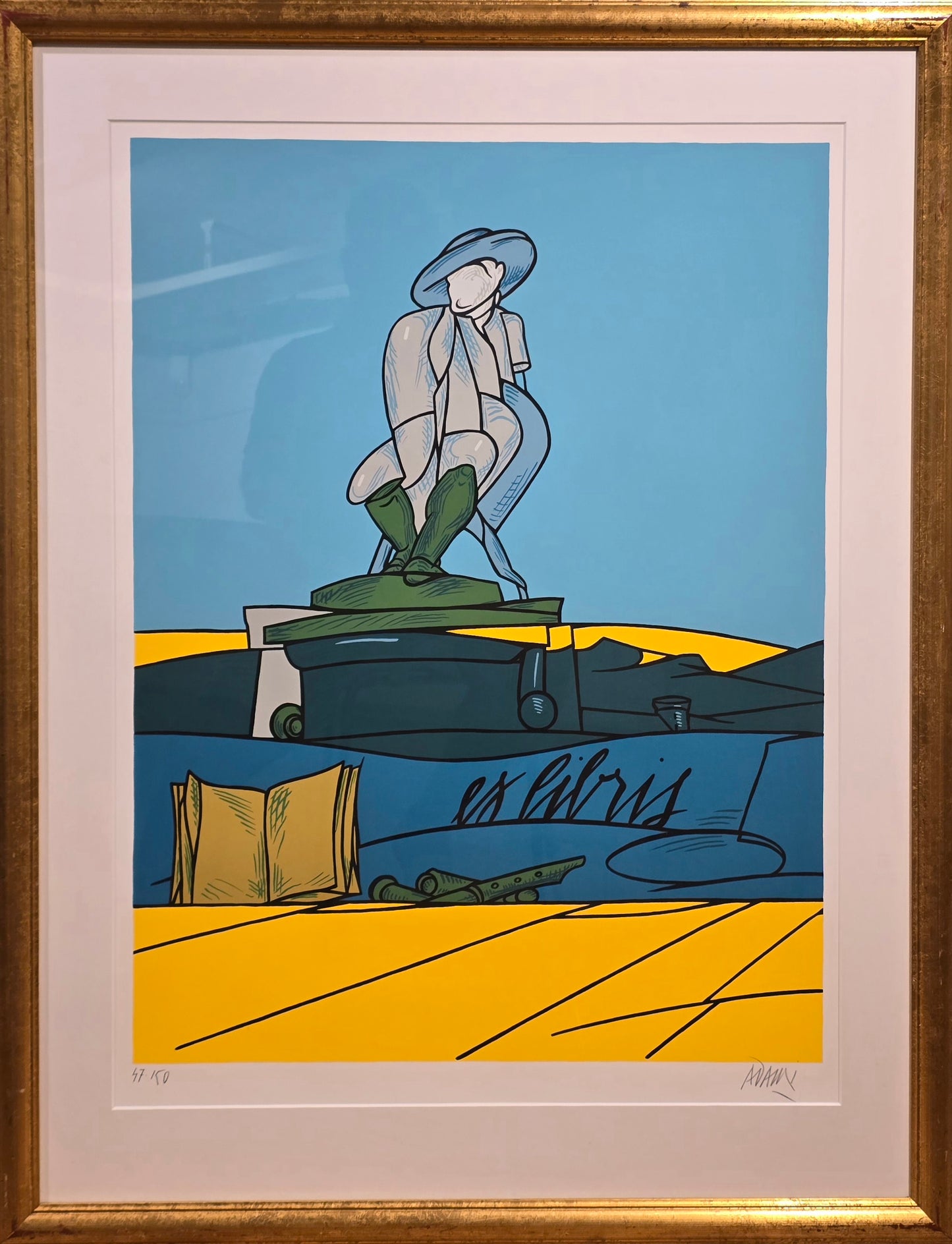 Adami ,Valerio, lito, 80 x 108 cm
