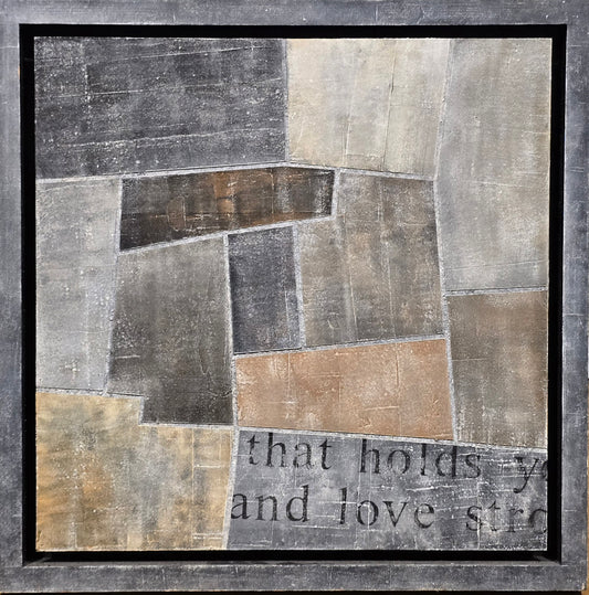 Ronnie Klenfeldt, painting, Letters, 69 x 69 cm