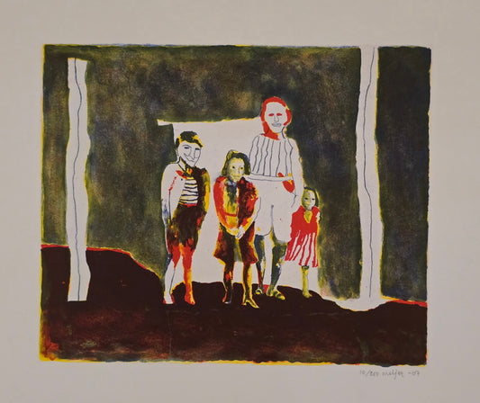 Sture meijer, lito, Familjen, 28 x 23 cm