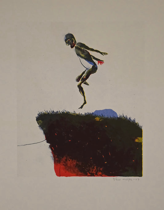 Sture Meijer, lito, Hoppa, 23 x 28 cm