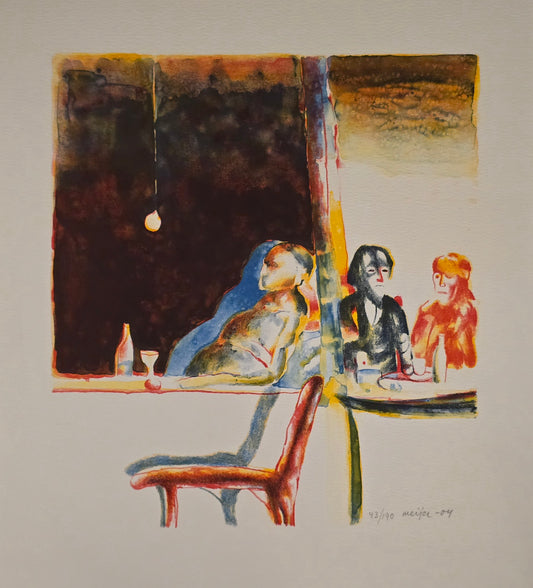 Sture Meijer, lito, Baren, 34 x 40 cm