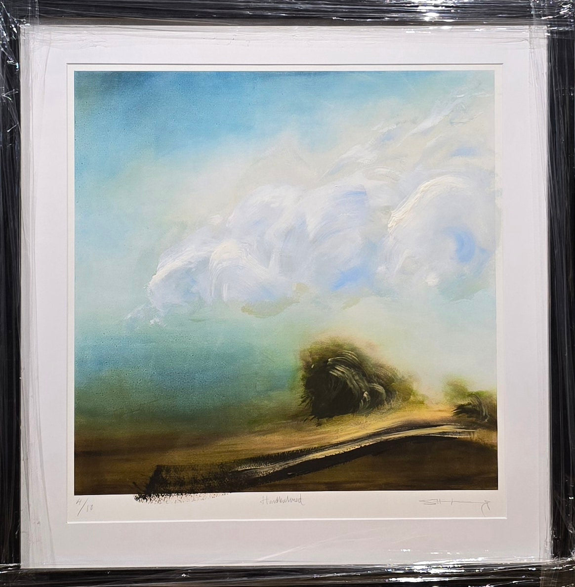 Stefan Kavsjö, print/mixed media, Clouds, 50 x 50 cm