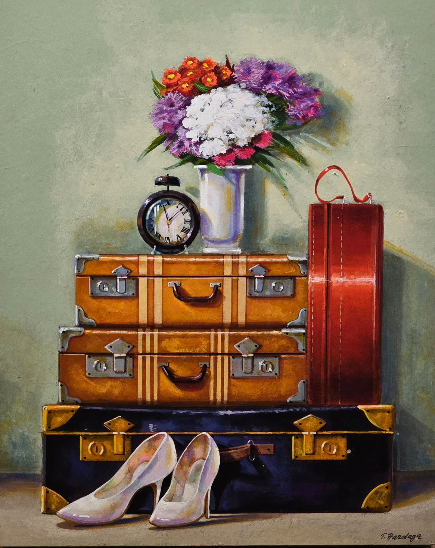 Tarik Hardaga, painting, Hon, 40 x 50 cm