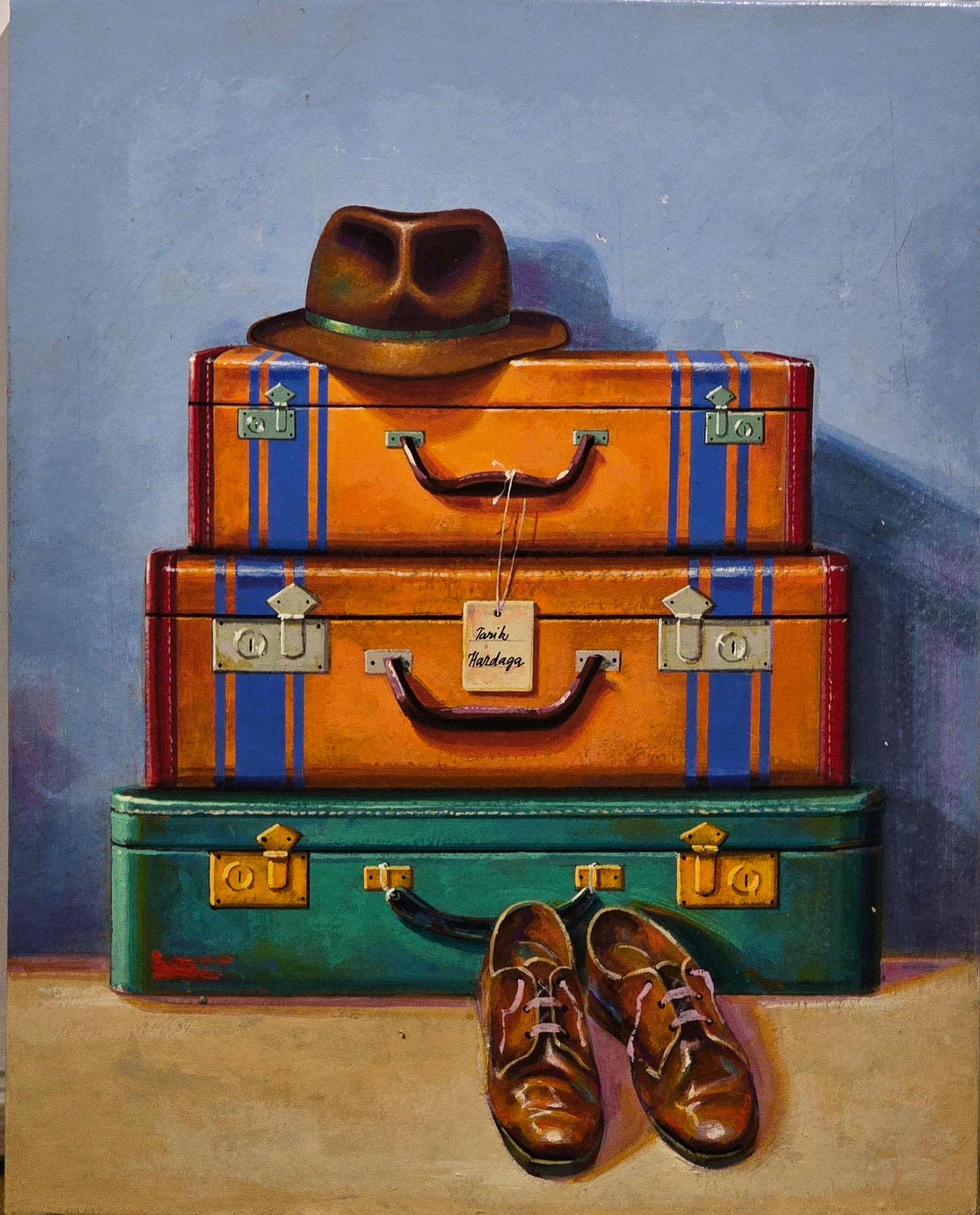 Tarik Hardaga, painting, Han, 40 x 50 cm