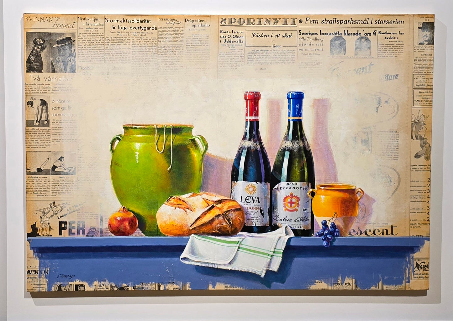 Tarik Hardaga, painting, Stilleben, 90 x 62 cm