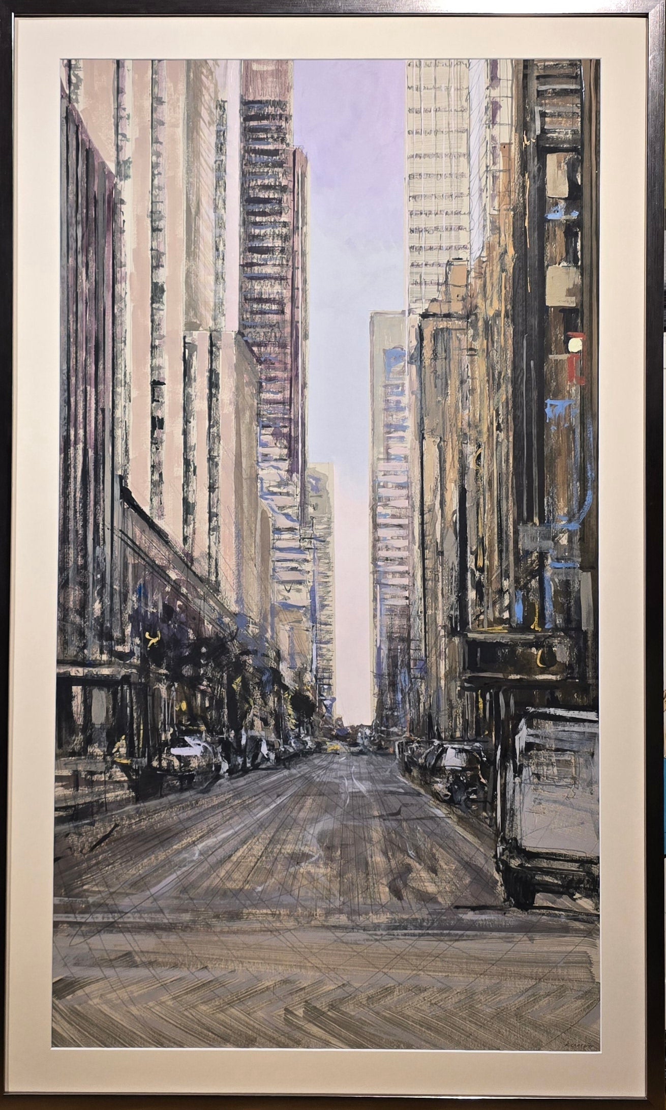 Fransisco Carreño, painting , 70 x 120 cm