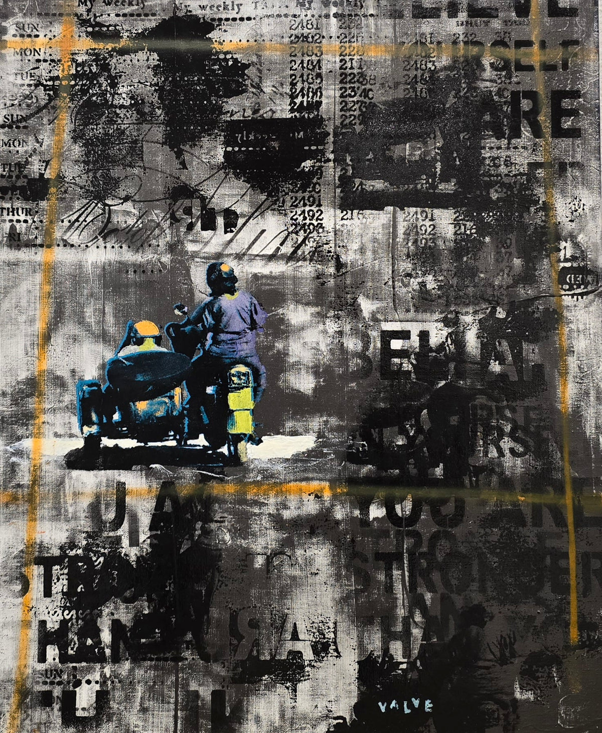 Karl Valve Mixed media originals