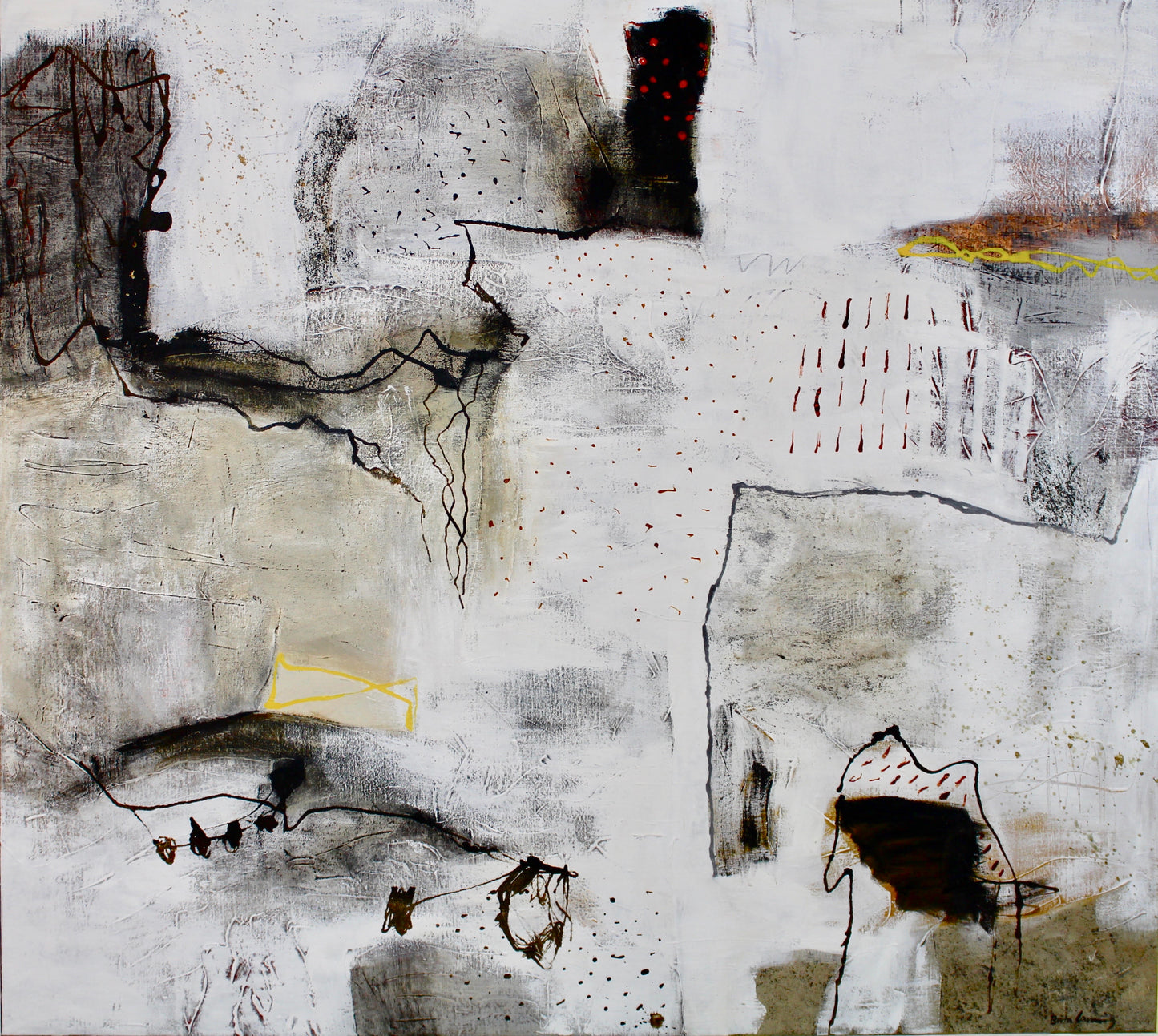 Brita Lanning, Besök, 159 x 135 cm