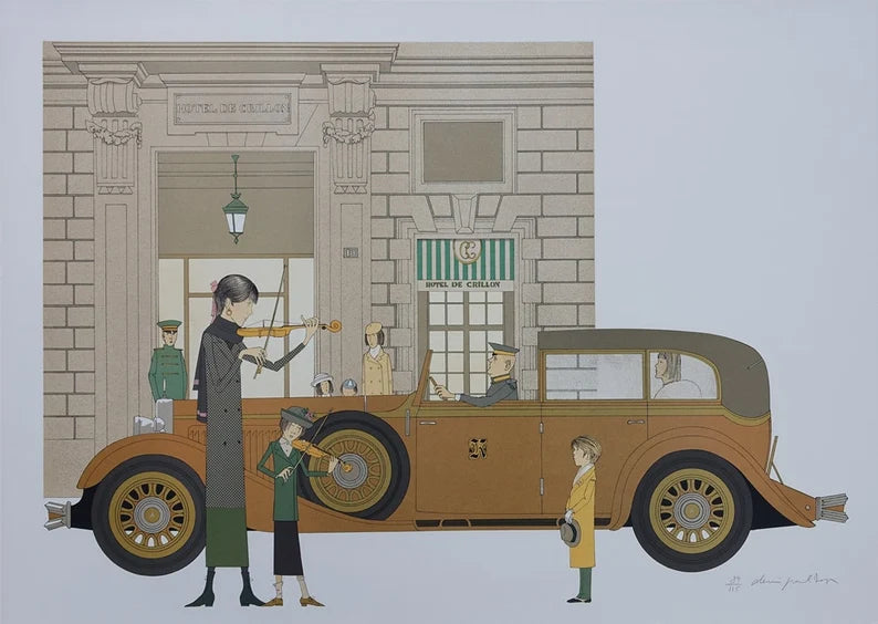 Denis-Paul Noyer, litho, Hotel de Crillon