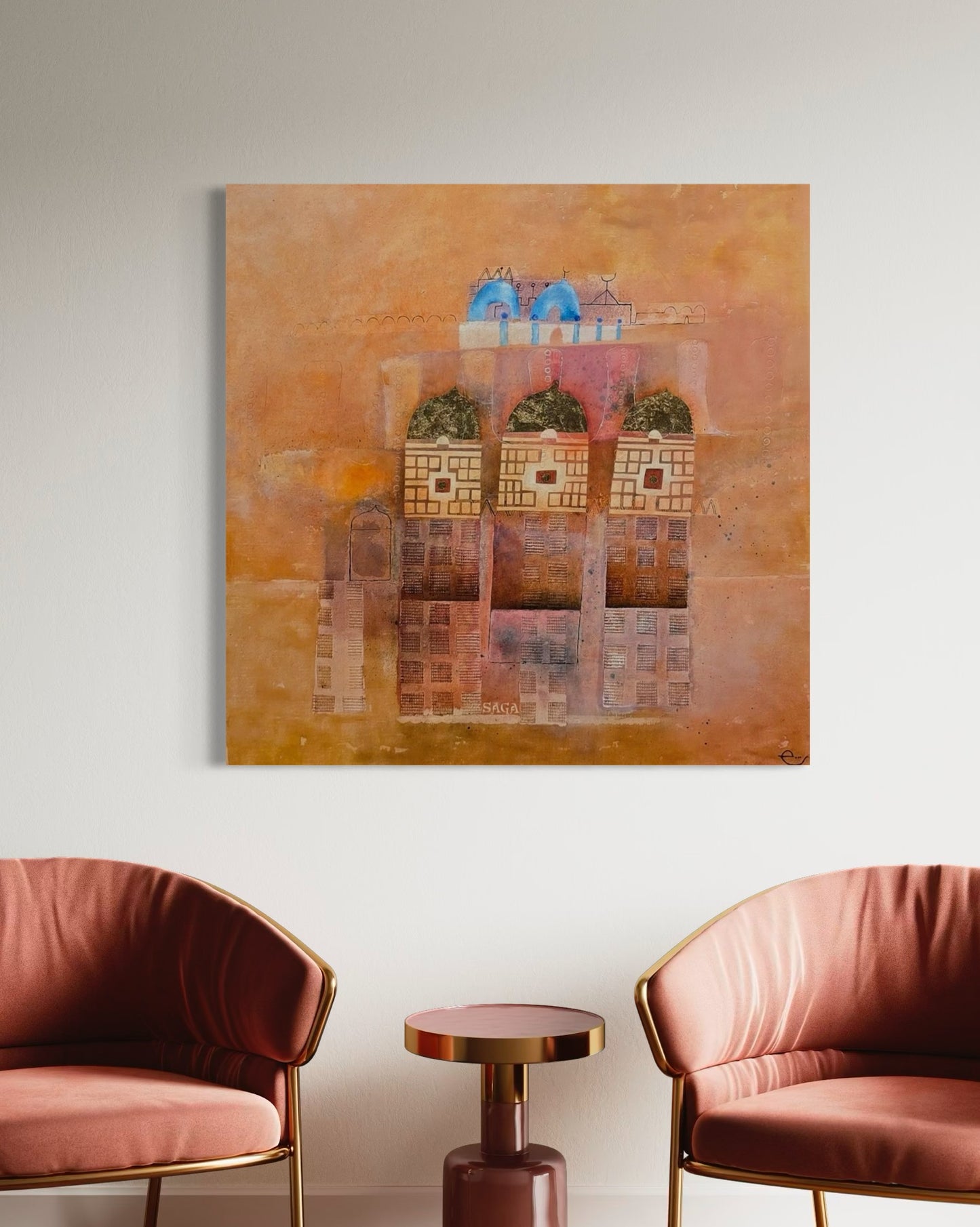 Edgar Mathias Saving 60X60cm