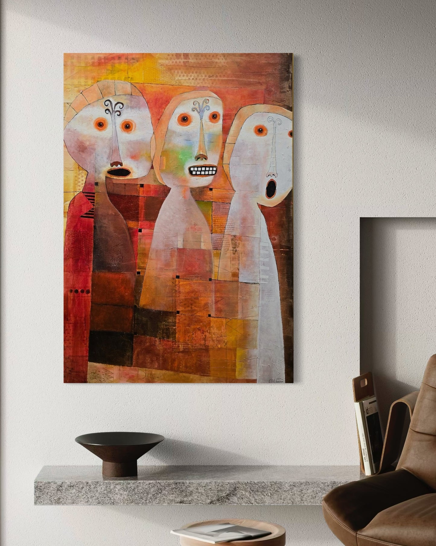 Edgar Mathias Saving 75X100 cm