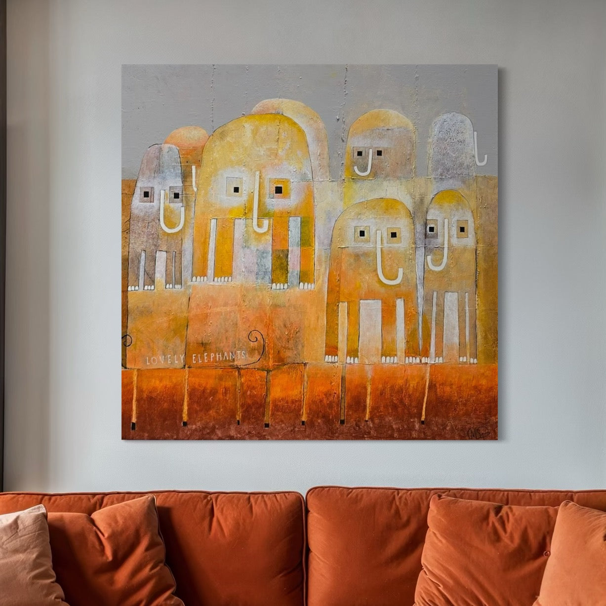 Edgar Mathias Saving 60X60 cm