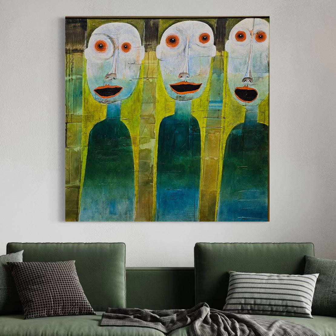 Edgar Mathias Saving  75X75 cm
