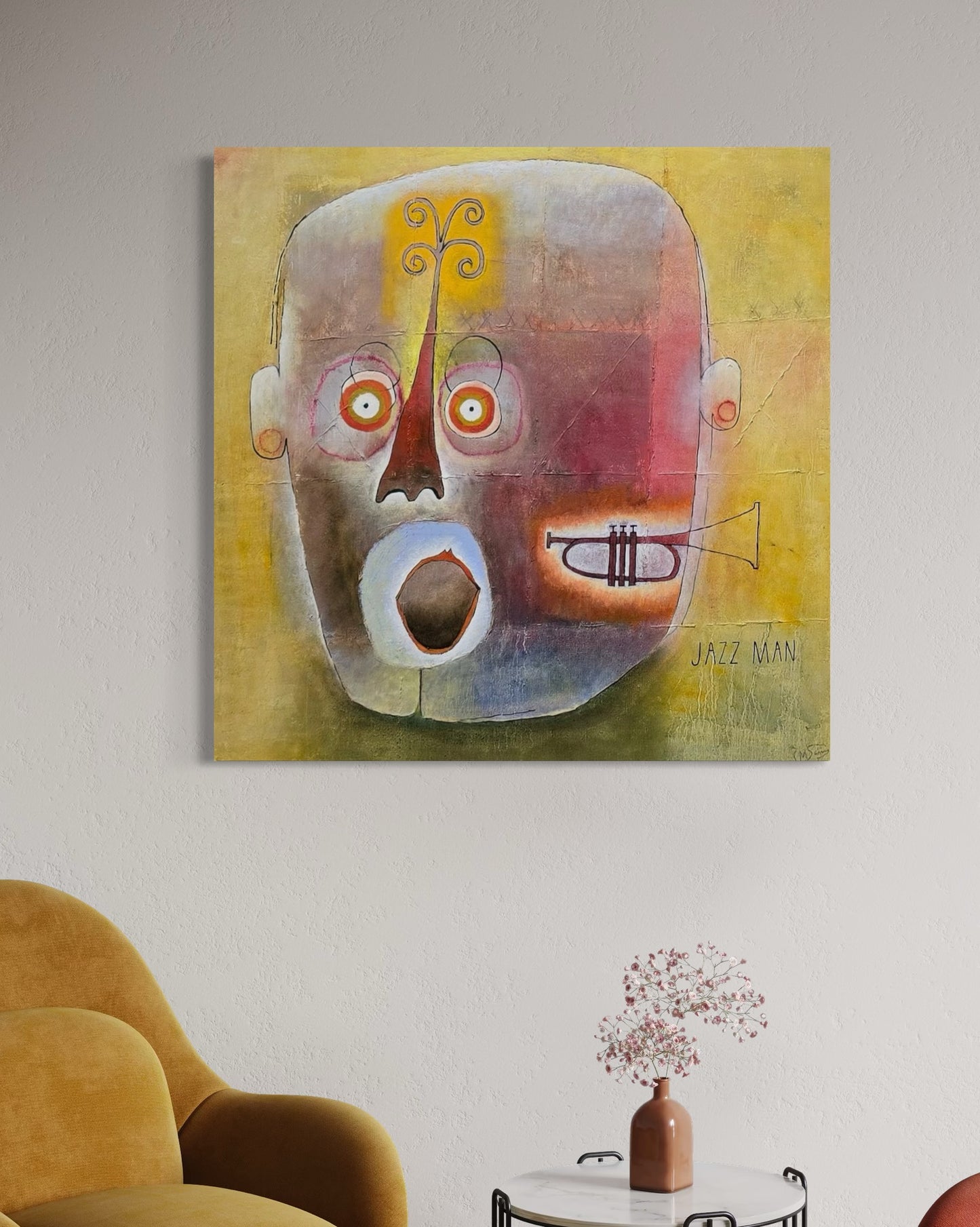Edgar Mathias Saving 60X60 cm