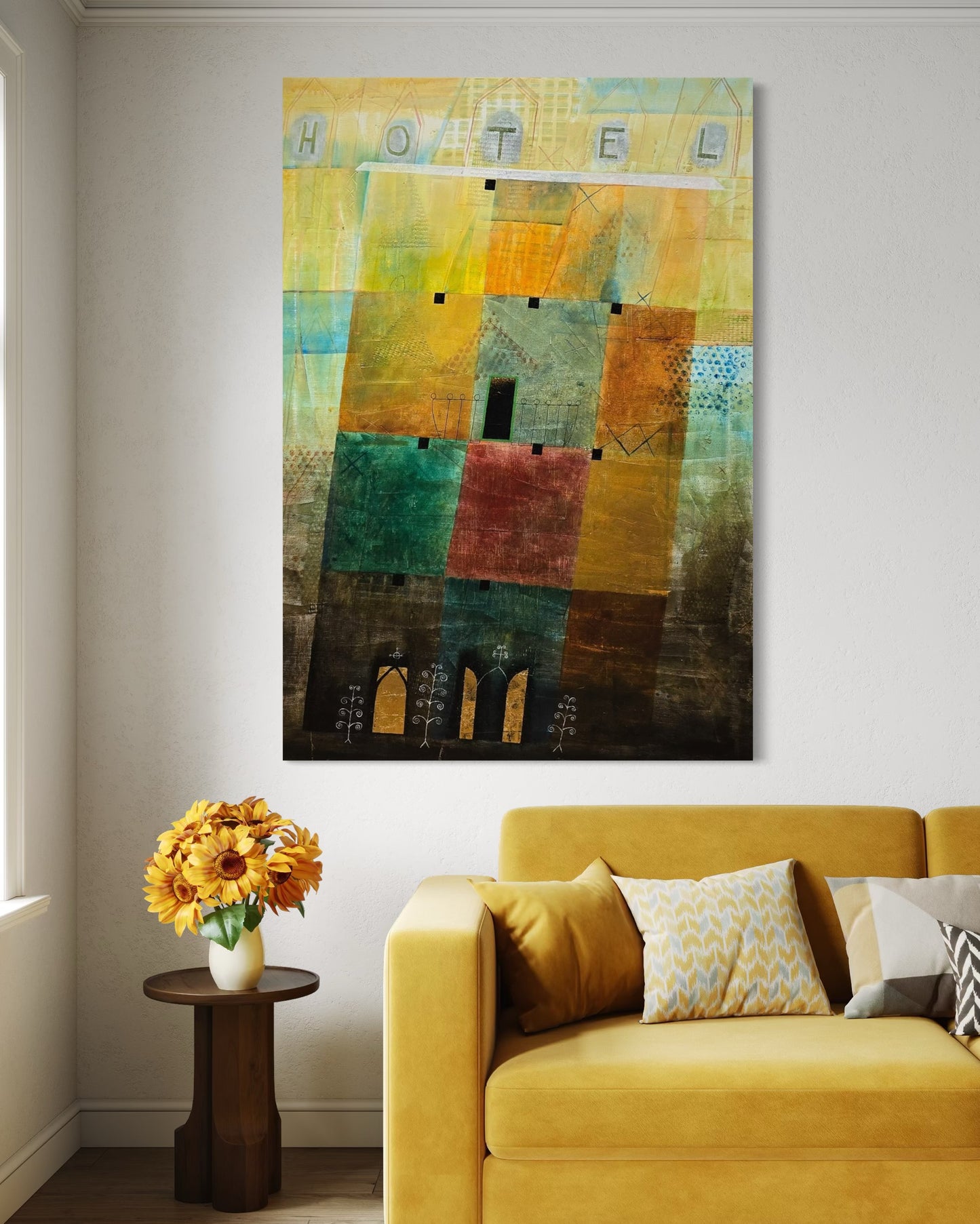 Edgar Mathias Saving 70X100 cm