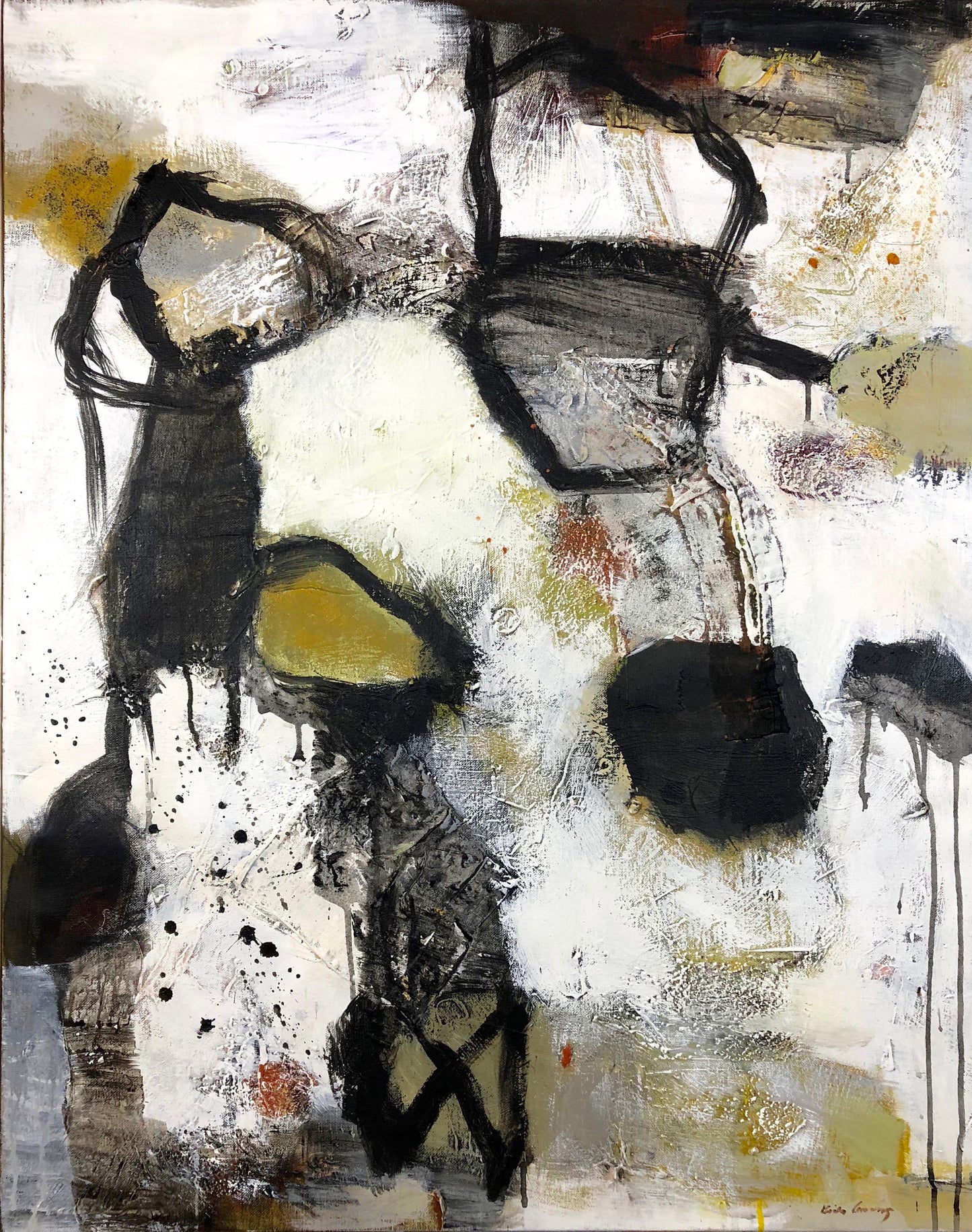 Brita Lanning, Tecken, 78 x 89 cm