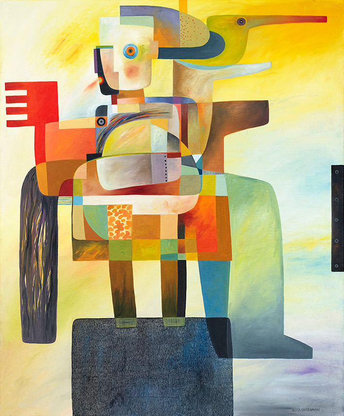 Azita Sassanian, painting, 100 x 120 cm